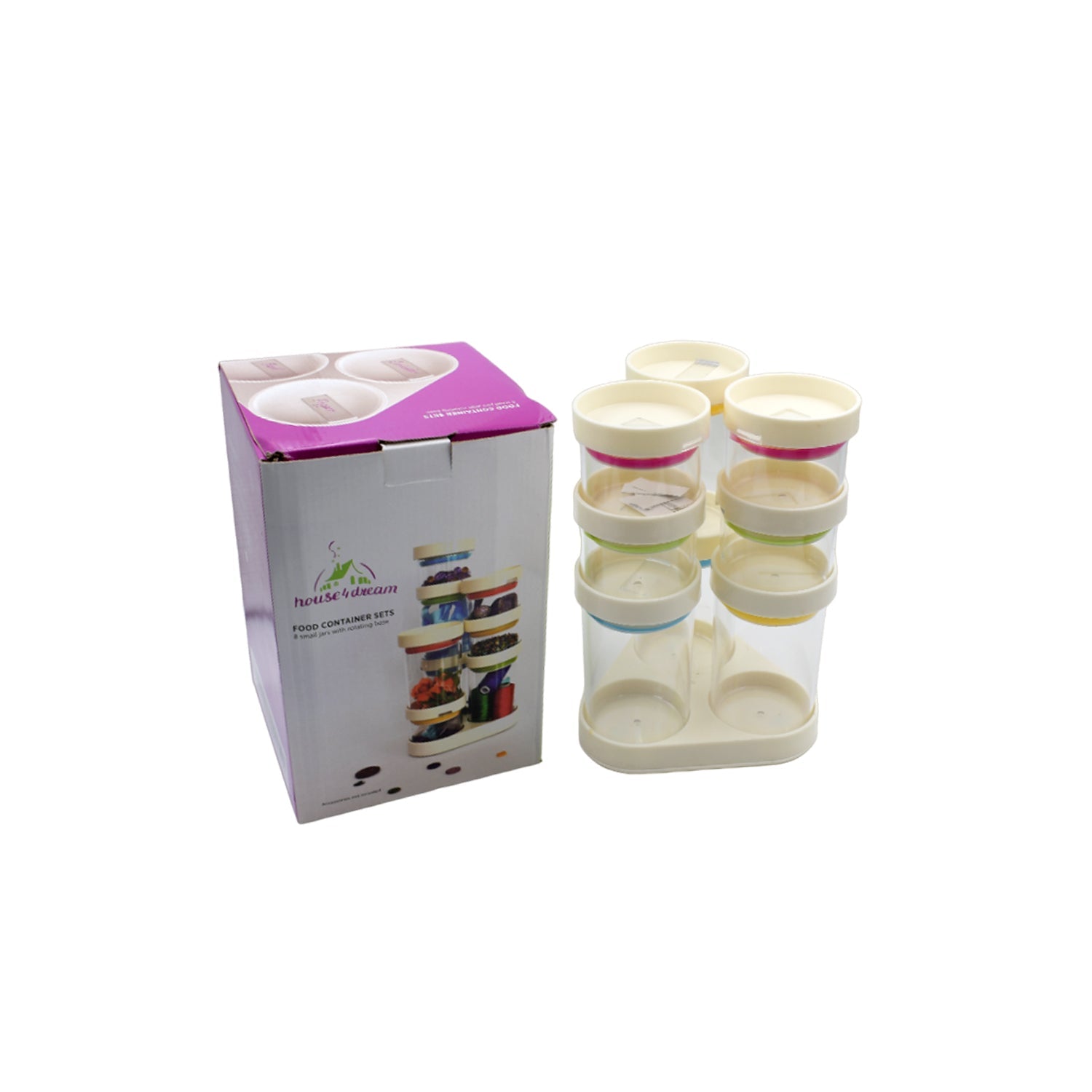 5831 Multipurpose Plastic Transparent Storage Containers Masala Box Dabba Spice, Plastic Masala Spices Container Set Capacity With Airtight Lid Kitchen Pantry Organizer For Salt Mukhwas Box With Tray (8 Pc Set) 5831 Multipurpose Plastic Transparent Storage Containers Masala Box Dabba Spice, Plastic Masala Spices Container Set Capacity With Airtight Lid Kitchen Pantry Organizer For Salt Mukhwas Box With Tray (8 Pc Set)